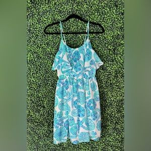 Lilly Pulitzer for Target Teal Sand Dollar Sea Urchin Dress
